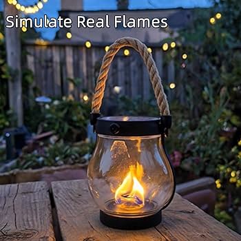 Amazon.com: Kaliqo- Solar Lantern Outdoor Lights, Solar Hemp
